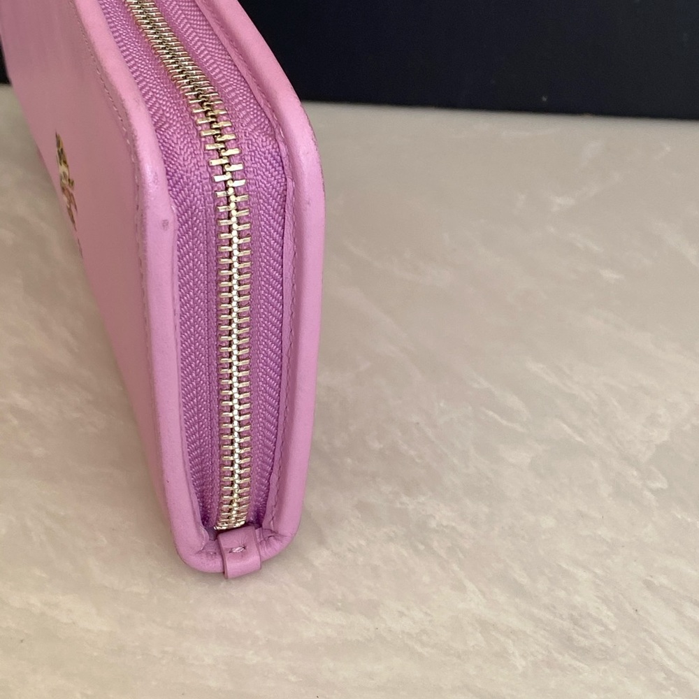COACH GARY BASEMAN PURPLE ACCORDION WALLET - Picture 5 of 14